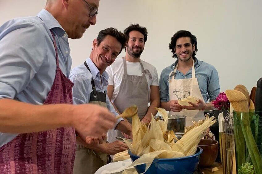 Tamales Making Fiesta and Roof Top Meal 
