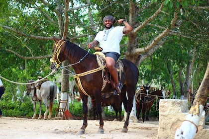 ATV Ziplines Cenote Tequila Tasting and Horseback Riding