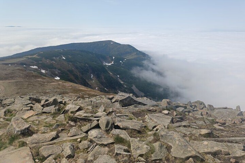 View from the peak of Babia Góra