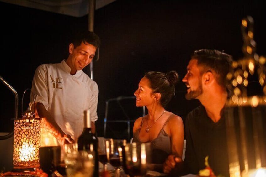 Luxurious Tulum: Private Romantic Dinner on a Luxury Yachts