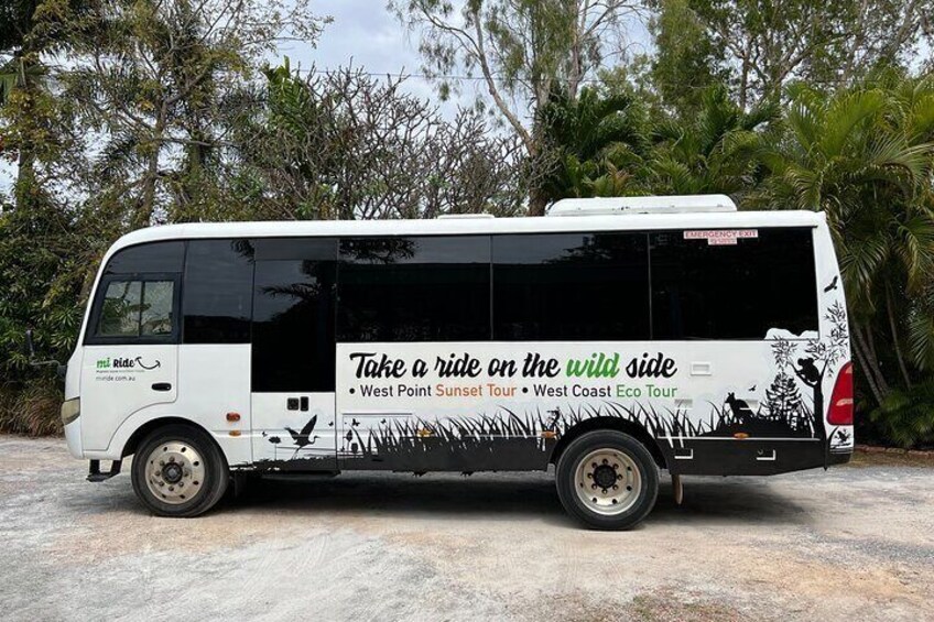 Bessie our comfortable, airconditioned 4WD bus, is ready to take you to the 'wild side' of Magnetic Island.