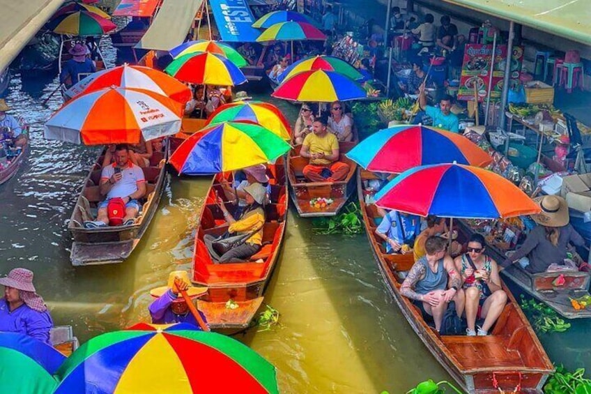 Bangkok: Floating and Train Market with Boat and Train Ride
