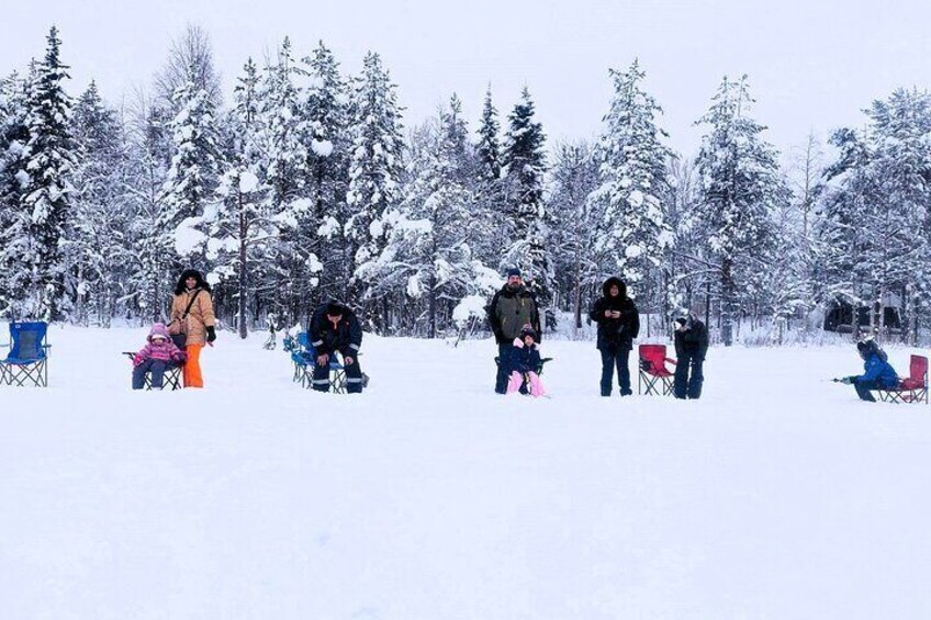  Ice Fishing Adventure in Levi with Salmon Soup