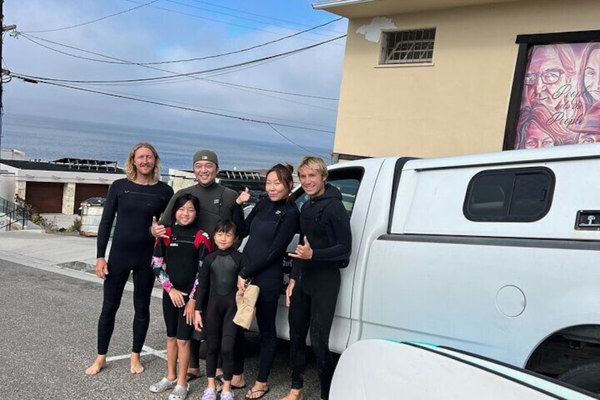 Group Surf Lesson in Laguna Beach