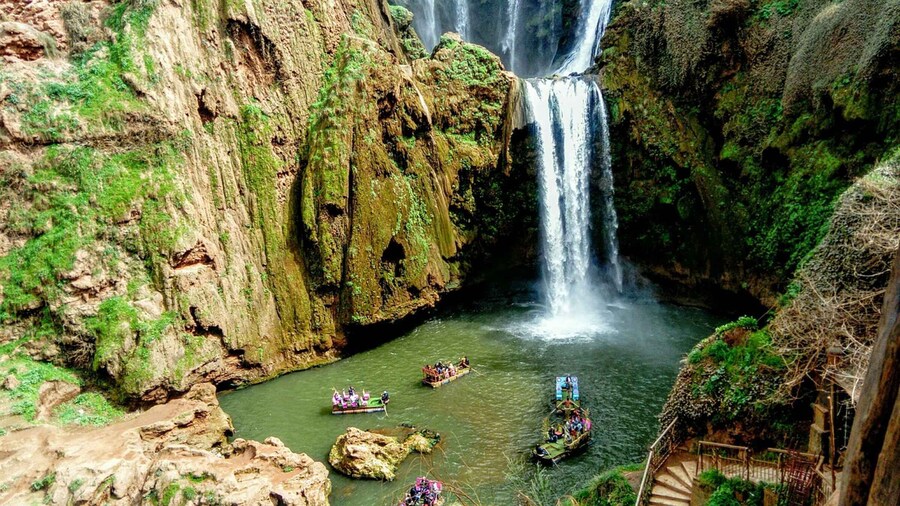 From Marrakech: Guided Trip to Ouzoud waterfalls & Boat ride