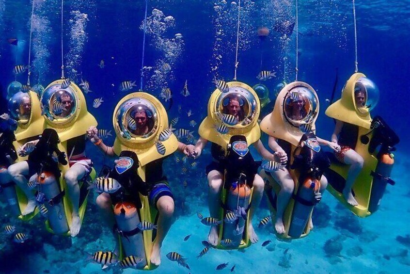 Guided Underwater Scooter and Snorkeling Activity in St. Thomas