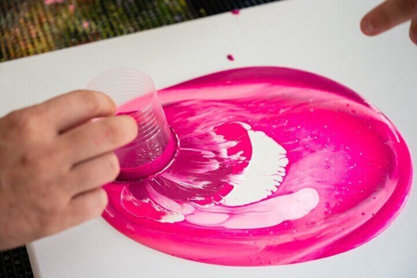 40 Minutes Private Fluid Art Class in Los Angeles