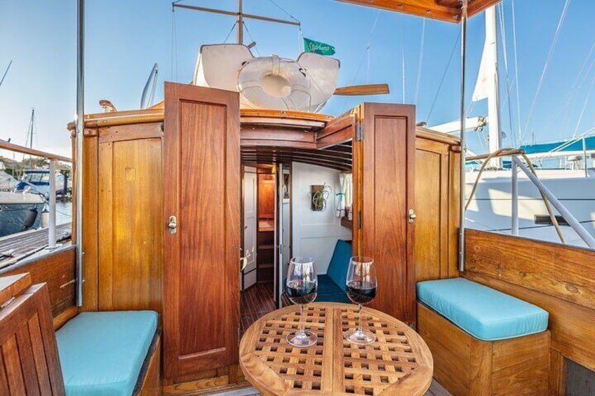 Wine and Dine on a Century Old Sausalito Yacht