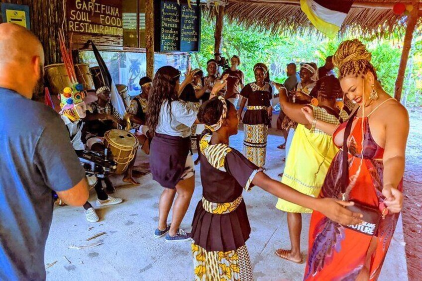 Garifuna Drumming and Dancing Class in Hopkins Village Belize