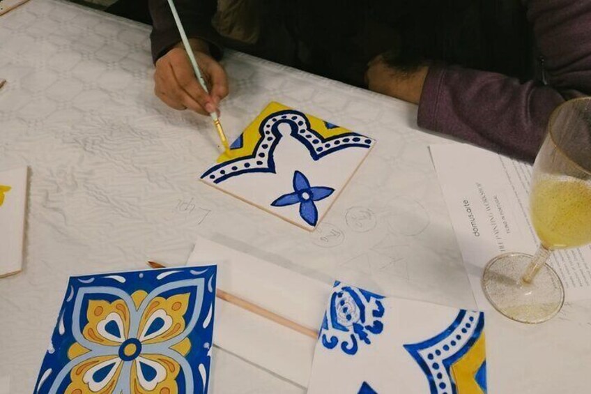 Tile Painting Workshop in downtown Porto at Domus Arte Concept Store, a trully Portuguese experience in the culture and tradition of the country