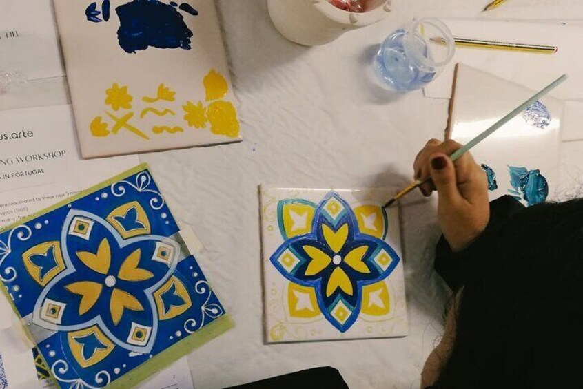 Tile Painting Workshop in downtown Porto at Domus Arte Concept Store, a trully Portuguese experience in the culture and tradition of the country