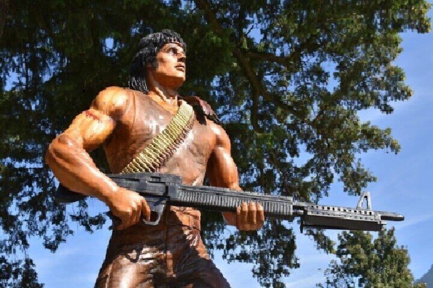 Rambo Carving, Hope famous for Rambo Movie 