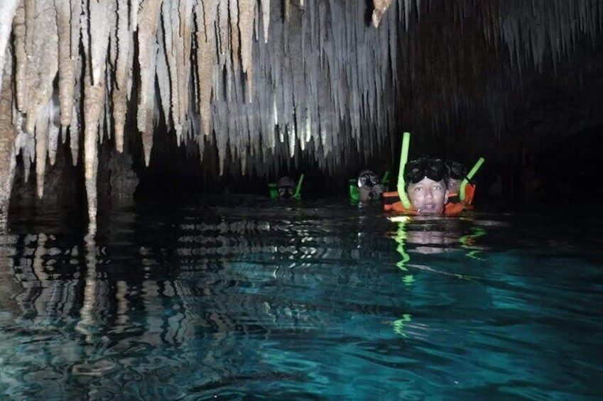 Snorkel on the grow rivers Mayan community Dos ojos (cenotes) 