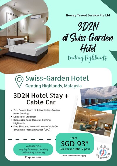 3D2N at SwissGarden Hotel Genting Highlands