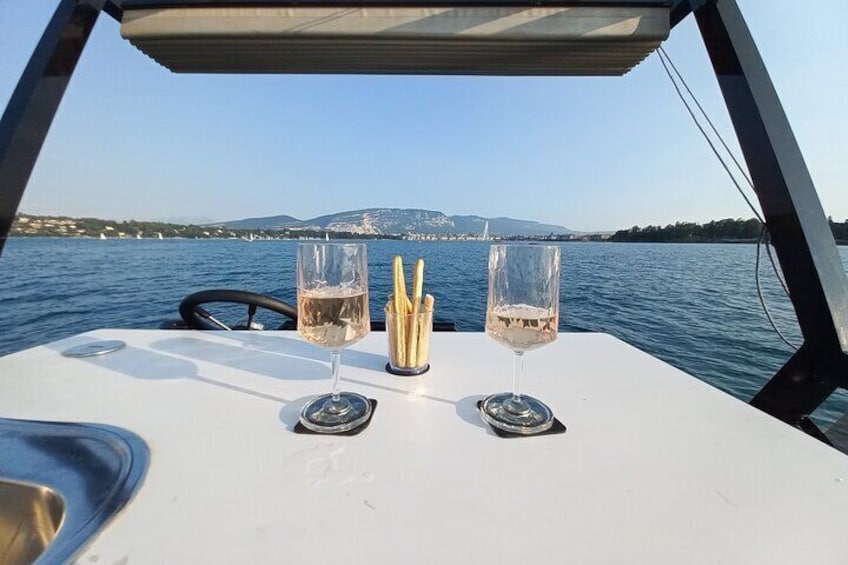 Geneva: Private Cruise on Lake Geneva with Aperitif