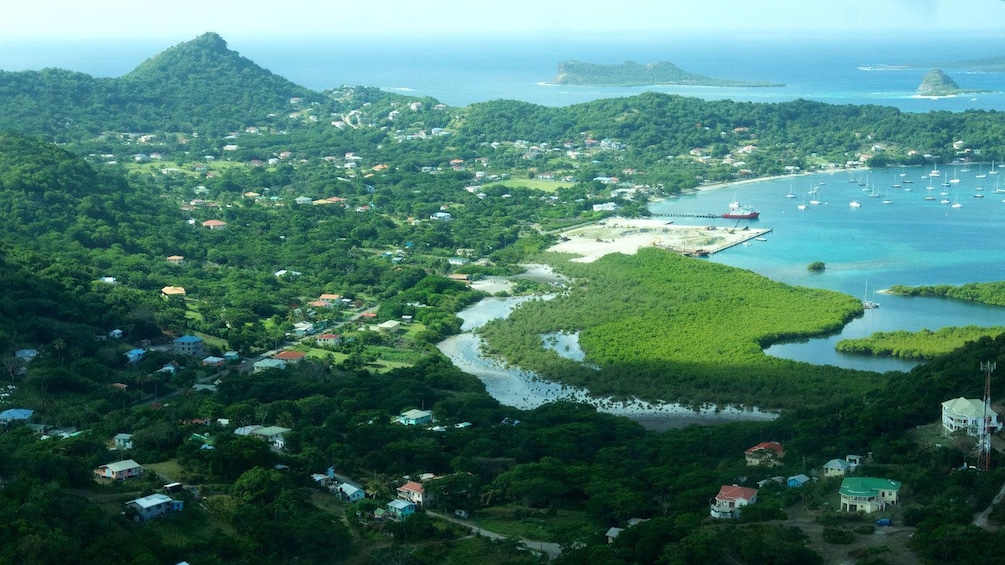 Ariel view of Carriacou