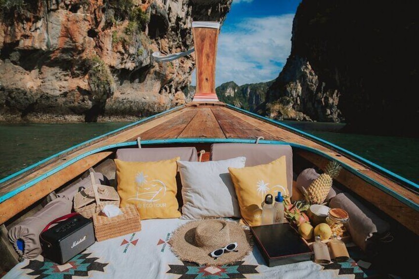 Luxury 4 Island Full day tour by Longtail Boat Private