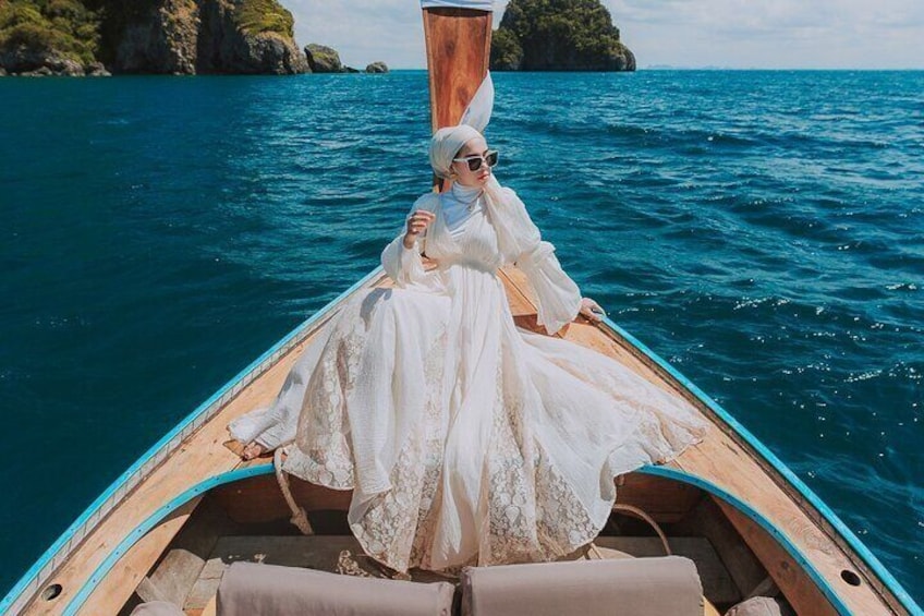 Luxury 4 Island Full day tour by Longtail Boat Private