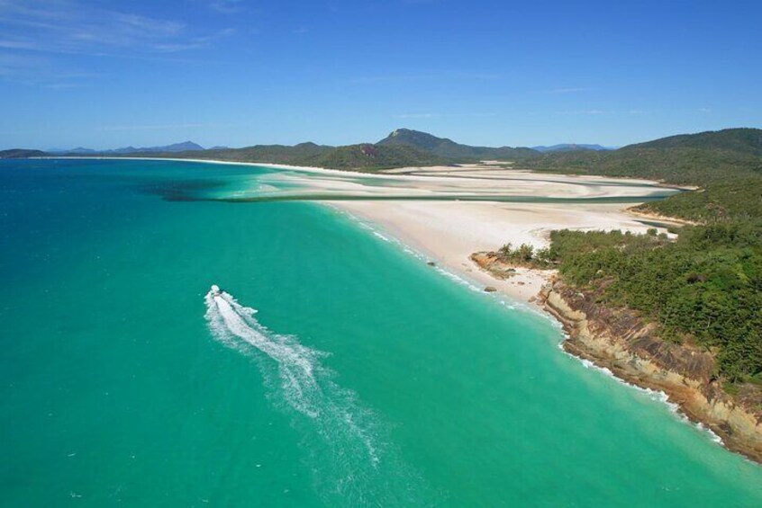 See all the hero sites in one easy day: Whitehaven Beach, Hill Inlet, Great Barrier Reef