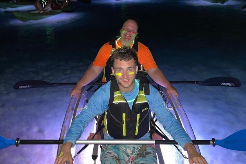 1 Hour Night Kayak Adventure in St Thomas Frenchman's Reef