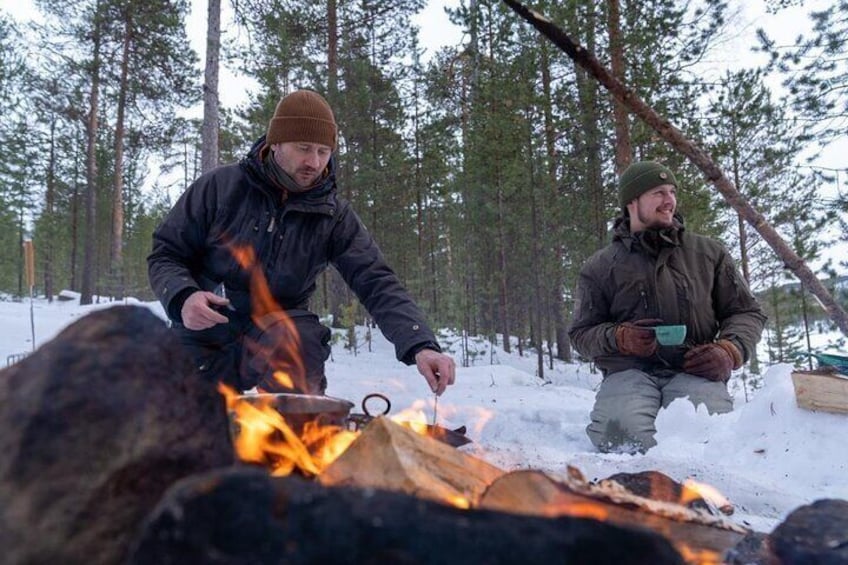 Winter Survival Skills Camp in Finland
