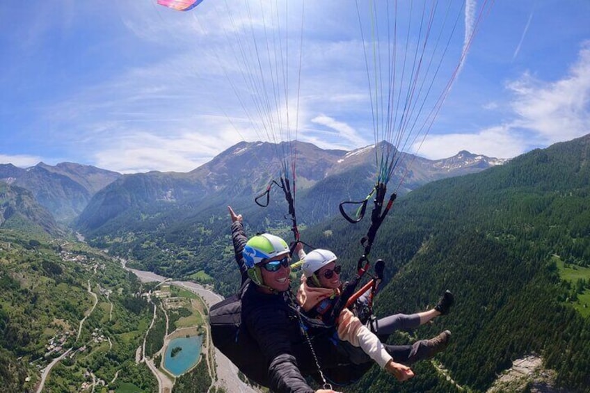 Tandem Flight Paragliding Orcières Merlette Ecrins National Park