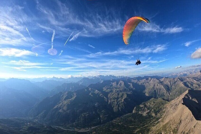 Tandem Flight Paragliding Orcières Merlette Ecrins National Park