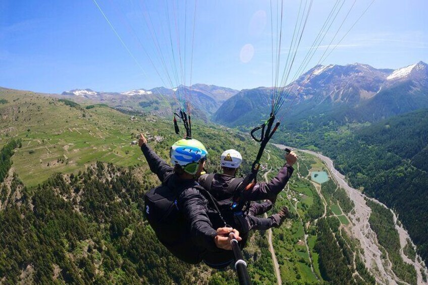 Tandem Flight Paragliding Orcières Merlette Ecrins National Park