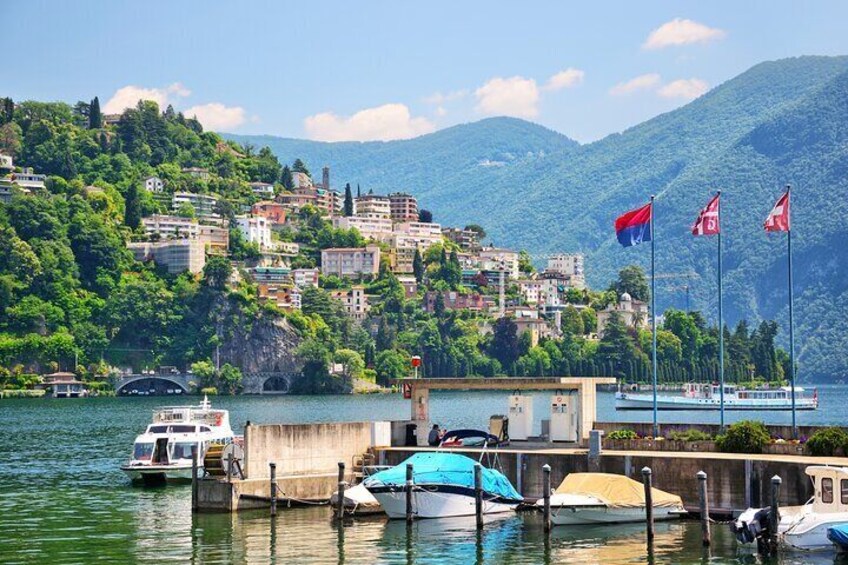 Private Tour in Lugano with Panoramic View and Shopping at FoxTown