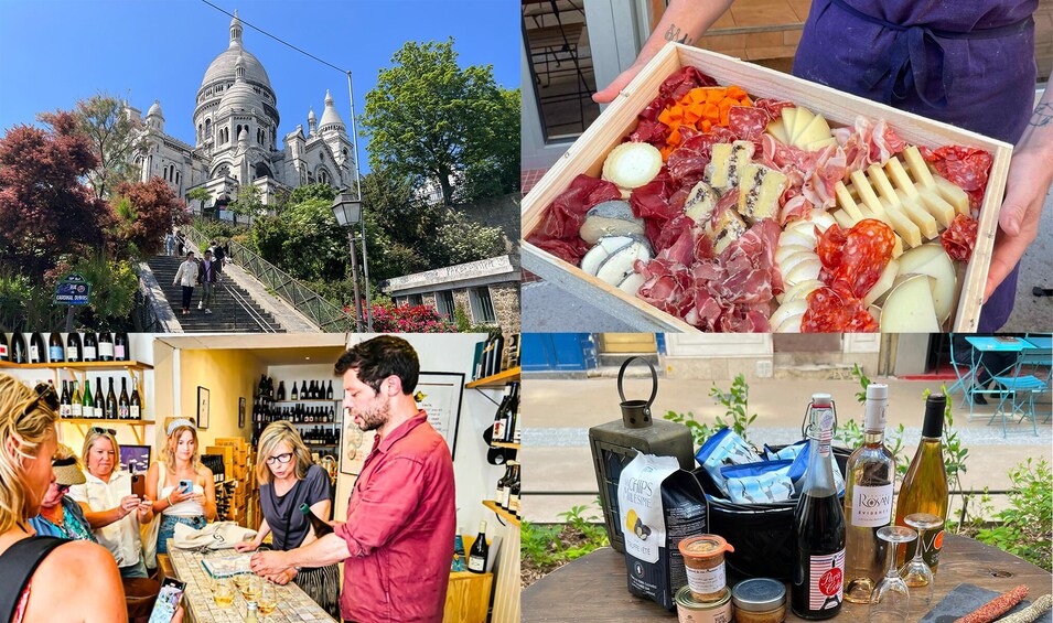 Paris : Montmartre Walking tour with Food & Wine