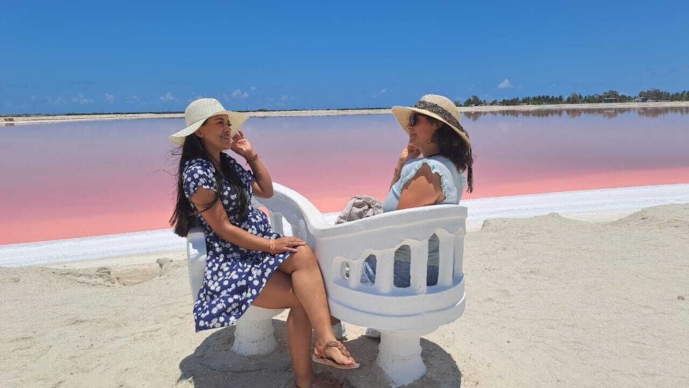 Las Coloradas Pink Lake Experience & Cancunito Beach from Merida