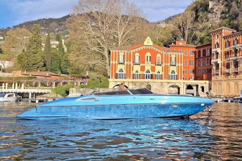 Full-Day Grand Tour, private speedboat at Lake Como