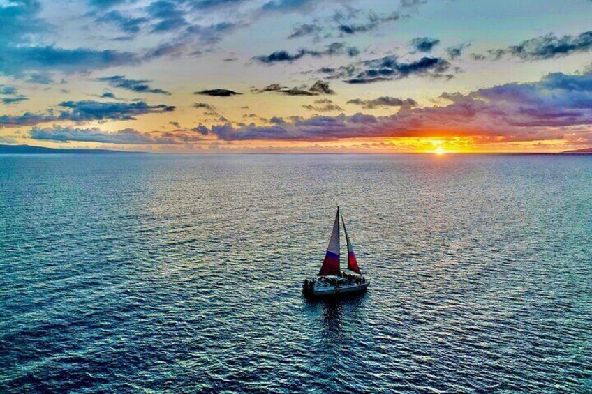 Sunset Sail on a Charming Hawaiin Catamaran from Maalaea Harbor