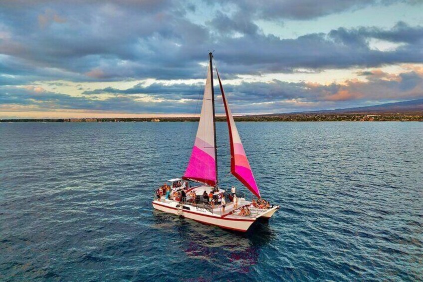 Sunset Sail on a Charming Hawaiin Catamaran from Maalaea Harbor