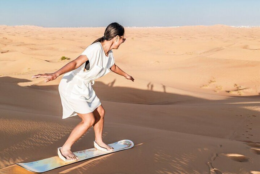 Private Evening Desert Safari With Camel Ride And Sand Boarding