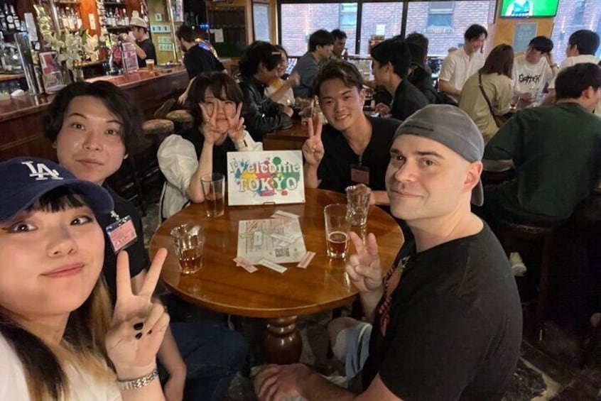 Japanese Speaking Experience with the Pub locals in Shibuya City.