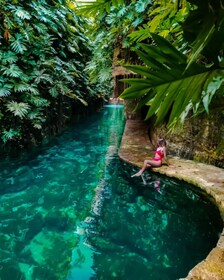 Pirámide de Oxkintok y Hacienda Mucuyche con cenote desde Mérida