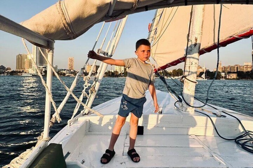 Cairo Private Felucca On The Nile River With Soft Drink & Pickup