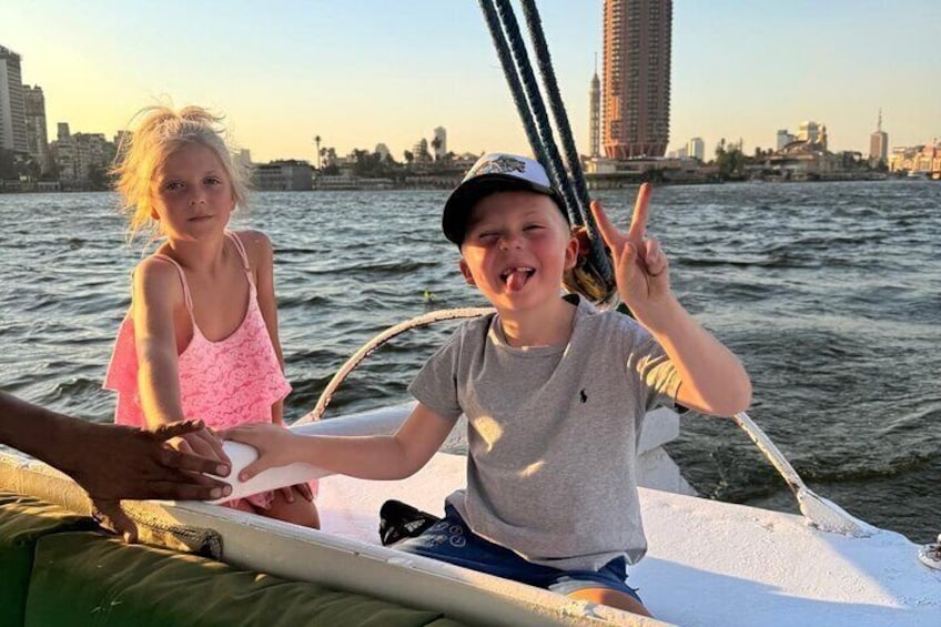 Private Felucca On The Nile River With Pickup and Soft Drink