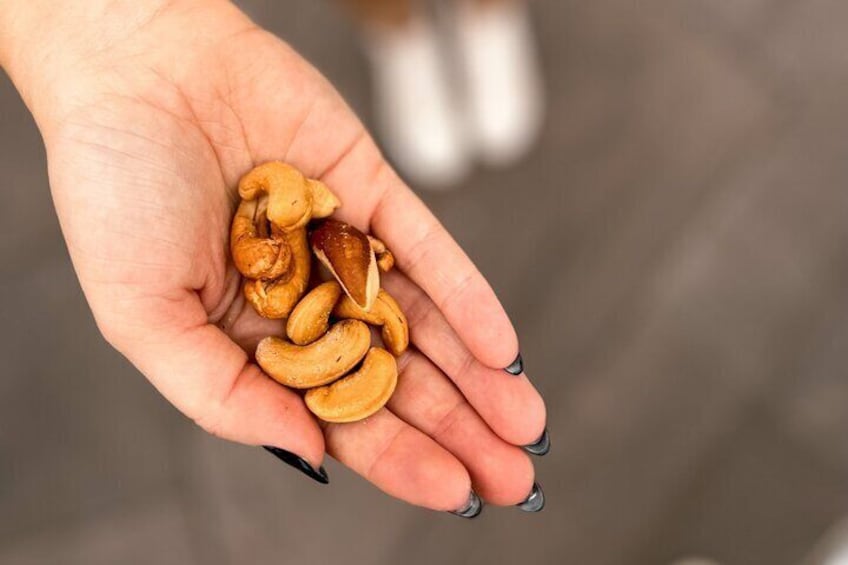 Brazilian nuts as snack