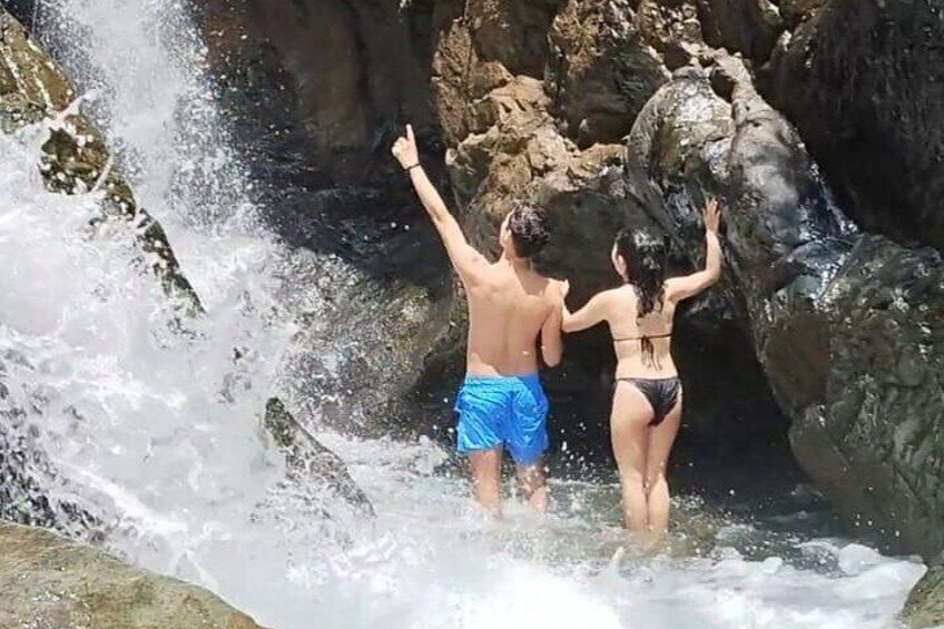 We can check out a waterfall