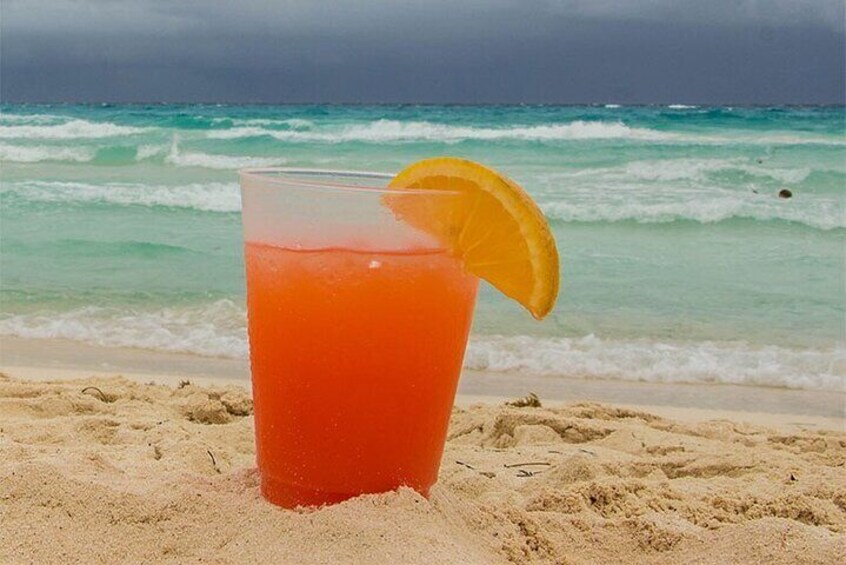 Turks and Caicos rum punch made with local rum brands . Complimentary for all guest! 