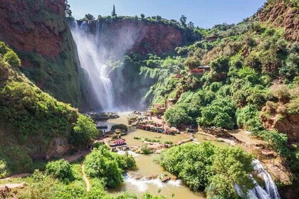 Small group Ouzoud Waterfall Guided Tour Boat Ride from Marrakech