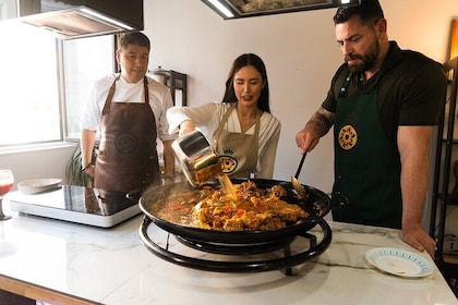 Madrid Paella and Sangria Workshop with Tapas Tasting
