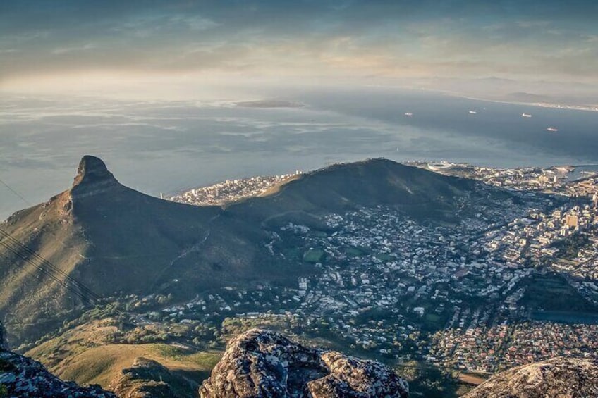 Helicopter flight in Cape Town