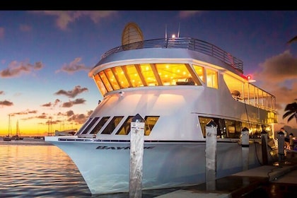 100ft 3 storey mega yacht nightclub on the ocean with open bar