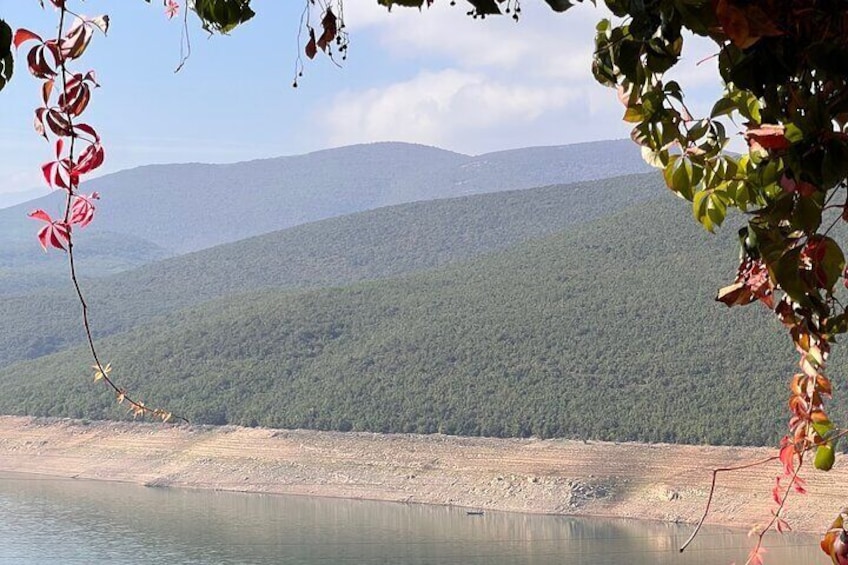 Views from our coffee stop during Tirana-Prishtina drive