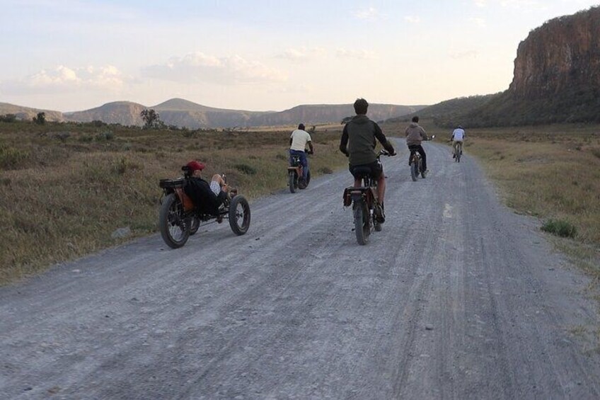 Private E Bike Tour around Hell's Gate National Park in Naivasha
