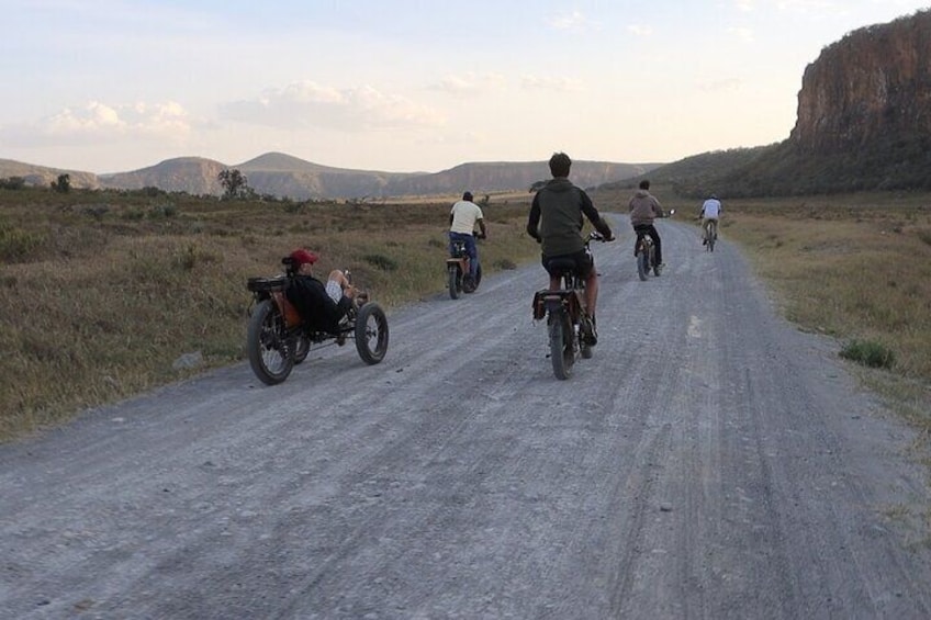 Private E Bike Tour around Hell's Gate National Park in Naivasha