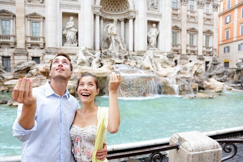 Trevi Fountain - coin toss